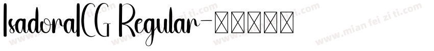 IsadoraICG Regular字体转换